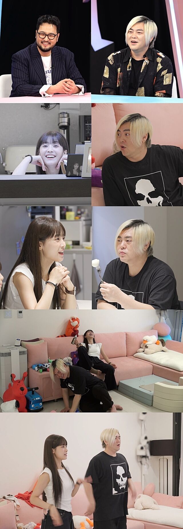 크레용팝 출신 소율(왼쪽)과 H.O.T. 출신 문희준이 걸그룹 다이어트에 도전한다. / SBS '동상이몽2'