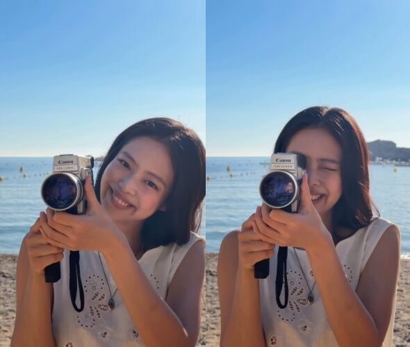 그룹 블랙핑크 멤버 제니와 모델 카이가 또 한 번 현실 커플 같은 케미를 자랑했다. / 제니 소셜미디어