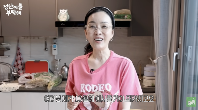 김정난이 이사를 앞두고 현재 거주 중인 타운하우스를 직접 홍보하며 유쾌한 입담을 뽐냈다. / 유튜브 채널 '김정난'