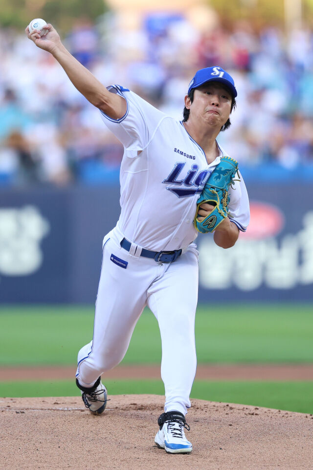 양창섭이 7월 29일 대구 KIA 타이거즈전 공을 던지고 있다./삼성 라이온즈 제공