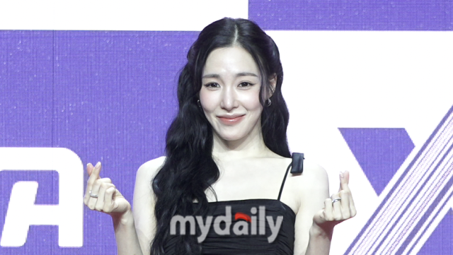 티파니 영이 30일 서울 상암 큐브컨벤션센터에서 진행된 ENA 신규 예능 '엑스 더 리그' 제작발표회에 참석했다. / 마이데일리