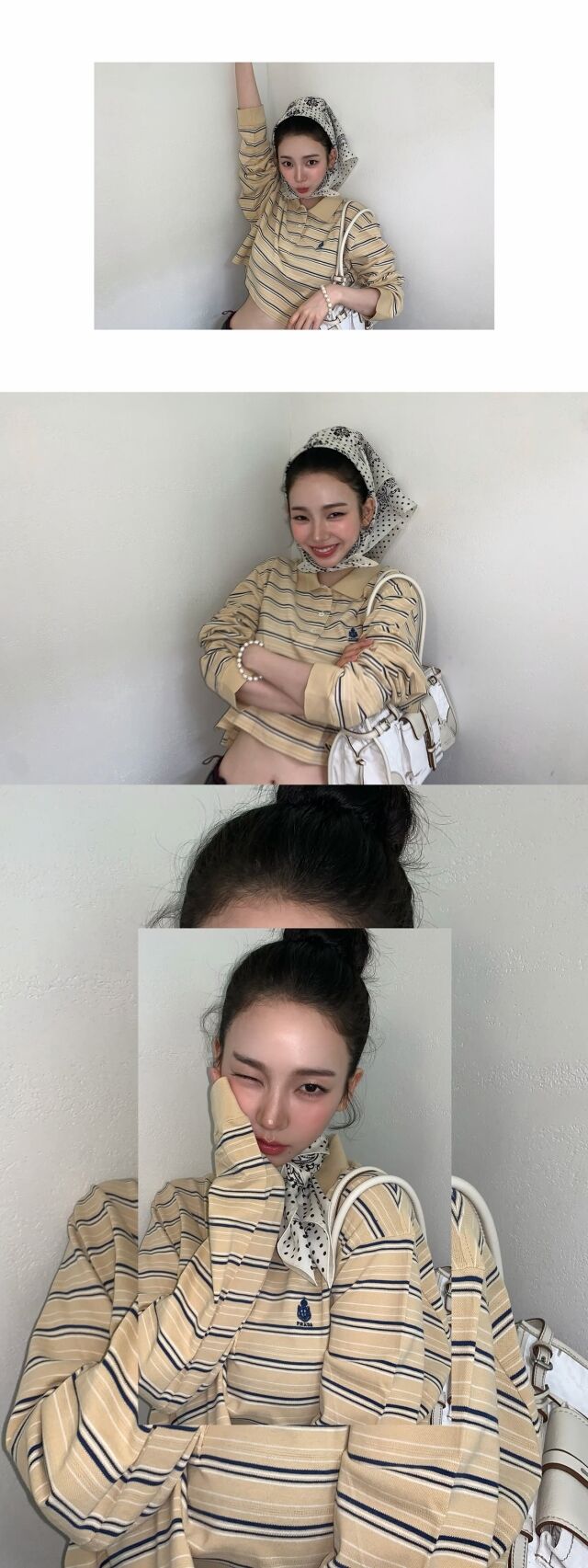 그룹 에스파 멤버 카리나가 산뜻한 여름 무드를 자아냈다. / 카리나 소셜미디어