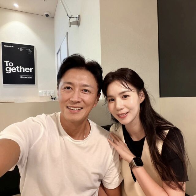 배우 진태현과 박시은./진태현 소셜미디어
