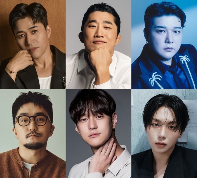 김종민, 김동현, 신동, 승관, 고경표, 유병재(시계방향) / 각 소속사