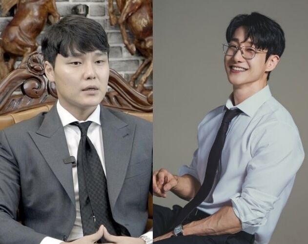故 배인규 대표(왼쪽), 고기남자 / 각 소셜미디어 갈무리