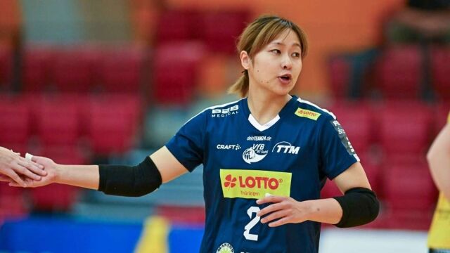 2026-27시즌 아제르바이잔리그 투란 VC에서 이재영과 팀 동료가 된 일본 출신 리베로 요시호카 미나미. 지난 2024-25시즌 독일 분데스리가 VfB 줄 튀링겐 시절 요시호카./VfB 줄 튀링겐 구단 공식 홈페이지 캡처