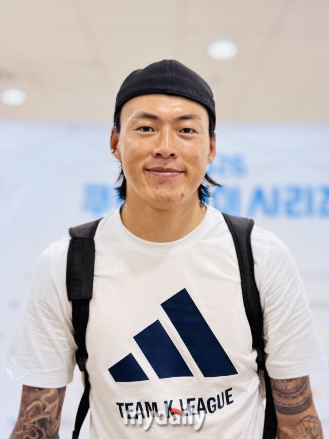 구성윤이 5일 서울월드컵경기장에서 펼쳐진 팀 K리그와 맨체스터 시티의 2026 쿠팡플레이 시리즈’가 끝난 뒤 취재진과 인터뷰를 진행했다./서울월드컵경기장=최병진 기자