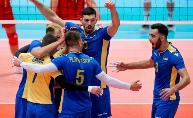 우크라이나배구협회는 국제배구연먕(FIVB)에 러시아의 2027 VNL 복귀 결정에 대한 반대 의사를 전달했다. 사진은 우크라이나남자배구대표팀./유럅배구연맹(CEV) 제공