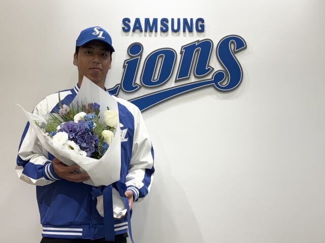 삼성 라이온즈는 7일 새로운 아시아쿼터 선수로 미야모리 사토시(투수)를 영입했다./삼성 라이온즈 제공