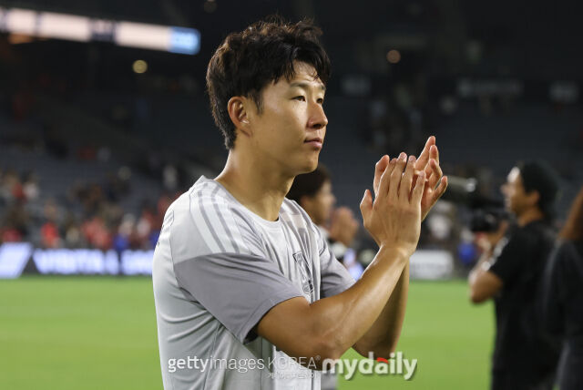 LA FC가 9일 BMO 스타디움에서 열린 톨루카와의 리그스컵 2차전에서 1-0으로 승리했다. LA FC 손흥민./게티이미지코리아