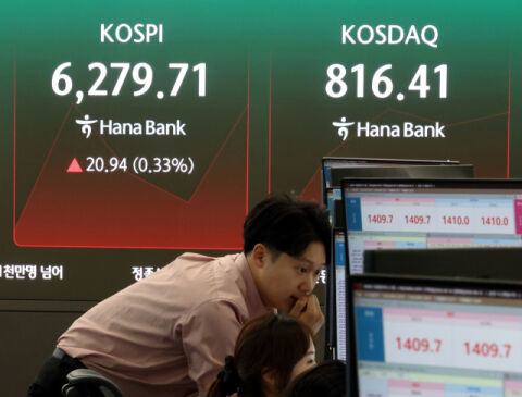 美 반도체 훈풍에 코스피 6300선 회복&hellip;코스닥 3%대 급등