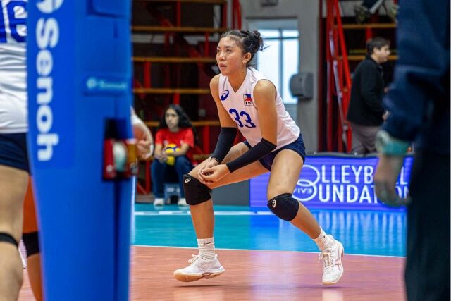 필리핀 17세 이하 여자배구대표팀에서 주포로 활약하고 있는 카에라 셀리스./국제배구연맹(FIVB) 제공