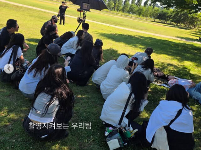 정은지의 촬영 현장. / 정은지 소셜미디어