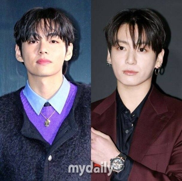 그룹 방탄소년단 멤버 뷔(왼쪽), 정국 / 마이데일리