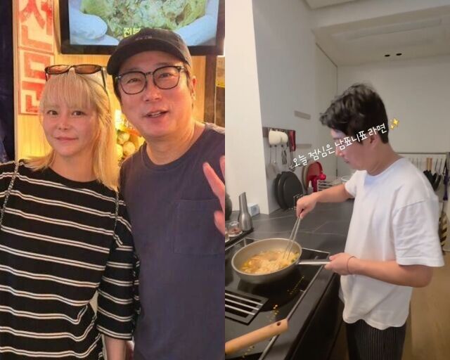 코미디언 이수근과 아내 박지연, 이수근./박지연 소셜미디어
