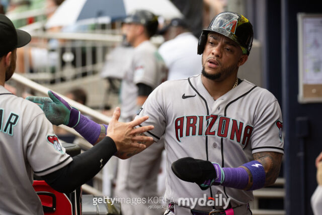 MLB 애리조나에서 뛰고 있는 케탈 마르테(내야수)는 18일(한국시각) 제한선수 리스트에 올라가 이날 열리 보스턴과 원정 경기에 결장했다./게티이미지코리아