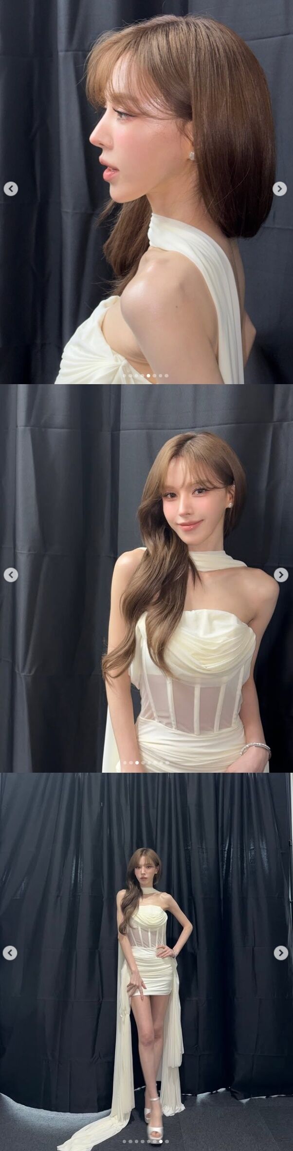 그룹 레드벨벳 웬디가 한층 성숙해진 미모와 여신 자태로 팬들의 마음을 흔들었다./웬디 소셜미디어