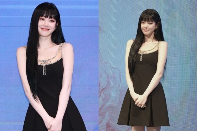  배우 이유비가 대만 드라마 제작발표회 장에서 모습을 드러냈다. / 이유비 소셜미디어