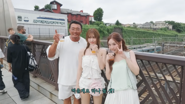  추성훈이 트와이스 나연, 모모와 예상 밖의 '형제 케미'를 뽐냈다. / 유튜브 채널 '추성훈'