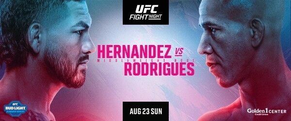 에르난데스(왼쪽)-호드리게스 경기 포스터. /UFC 제공