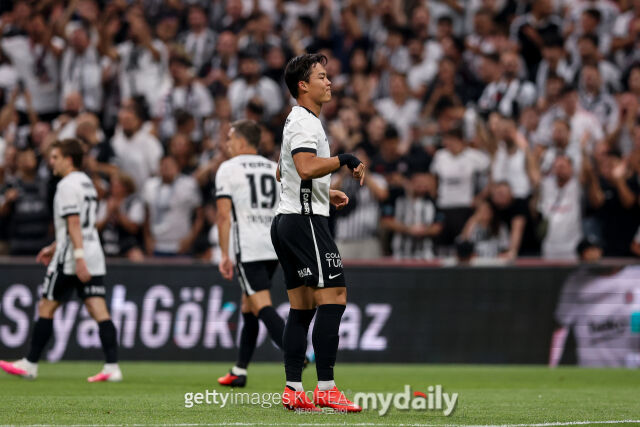 베식타스의 오현규가 잘기리스와의 2026-27시즌 UEFA 유로파리그 플레이오프 1차전에서 선제골을 성공시켰다./게티이미지코리아