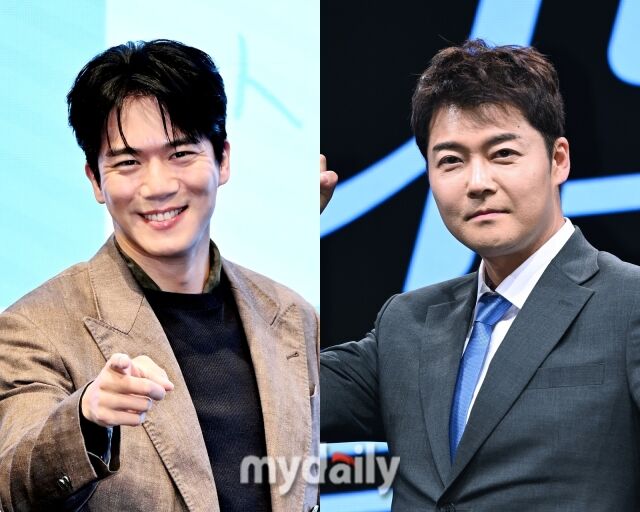 배우 하석진, 아나운서 출신 방송인 전현무./마이데일리