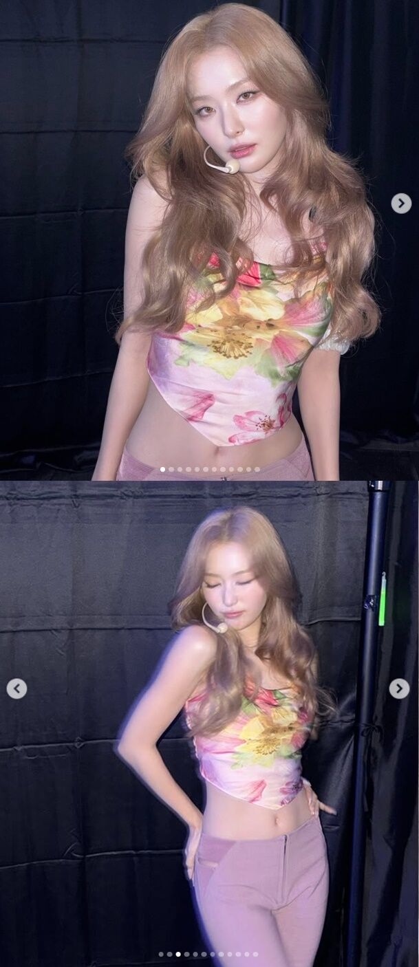 그룹 레드벨벳의 멤버 슬기가 특유의 '무쌍' 매력을 발산하며 우아한 비주얼을 자랑했다./슬기 소셜미디어