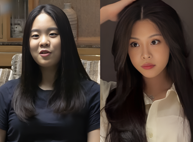 173cm의 큰 키와 세련된 외모, 예술 전공 이력 등으로 주목받은 우서윤이 미스코리아 왕관을 쓰자, 과거 10대 시절 아버지 우지원과 함께 출연했던 tvN ‘둥지탈출3’ 등의 영상이 온라인에 다시 확산됐다. 일부 누리꾼들은 앳된 과거 모습과 현재를 비교하며 윤곽, 눈, 코 등 성형 의혹을 제기하기도 했다. /tvN, 우서윤 소셜미디어