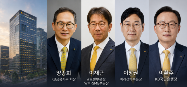 KB금융지주 차기 회장 1차 숏리스트 내부 후보. /내용 정리=최주연 기자, AI 이미지 편집