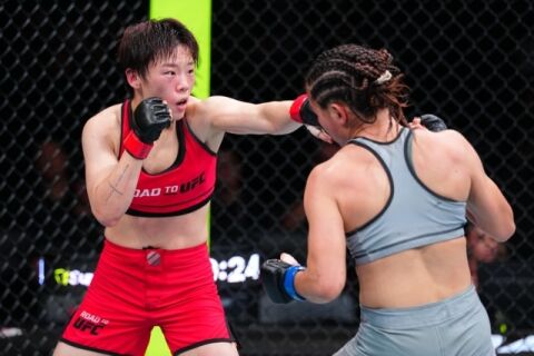 승리의 엘보 작렬&rarr;UFC 진출 한걸음 남았다! 박보현, 압두예바 꺾고 ROAD TO UFC 시즌5 결승행
