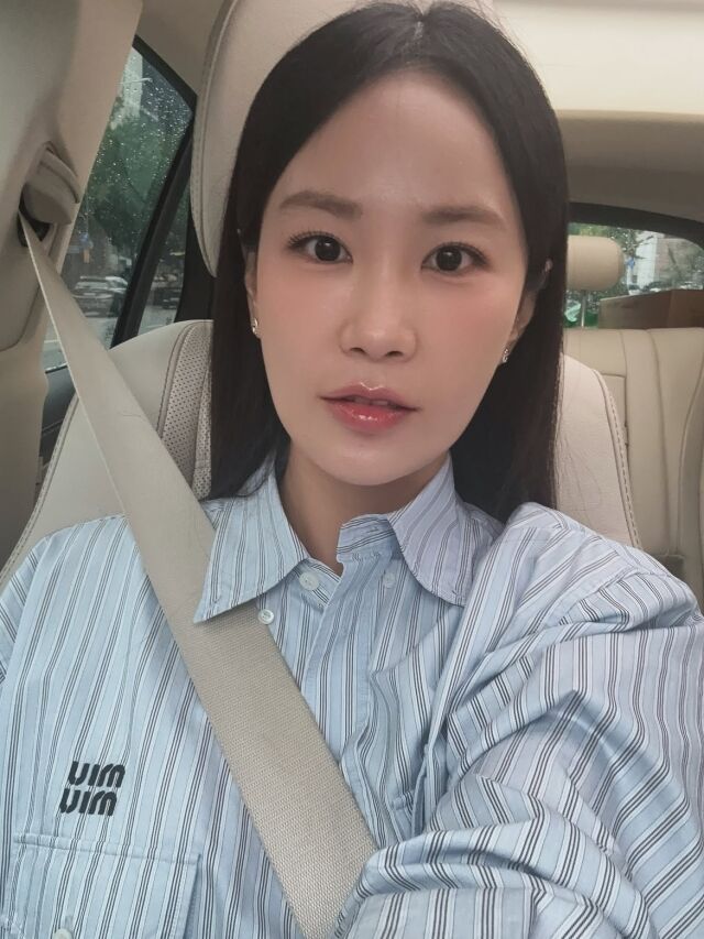 김지민이 임신 중 한층 물오른 미모를 자랑했다. / 김지민 SNS