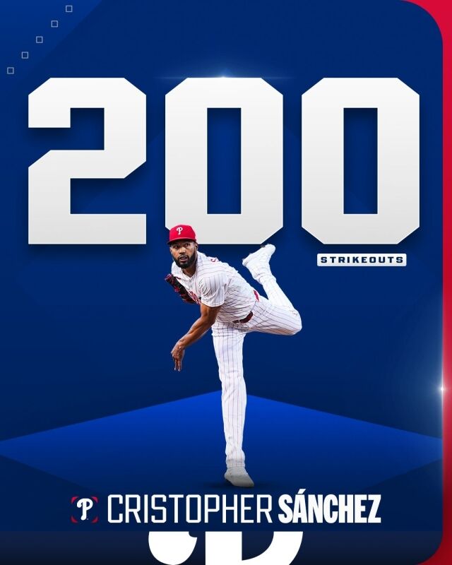 크리스토퍼 산체스가 2026시즌 200탈삼진 고지를 점령했다./MLB SNS 캡처