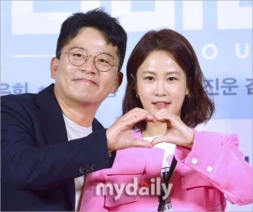 코미디언 김준호와 김지민./마이데일리