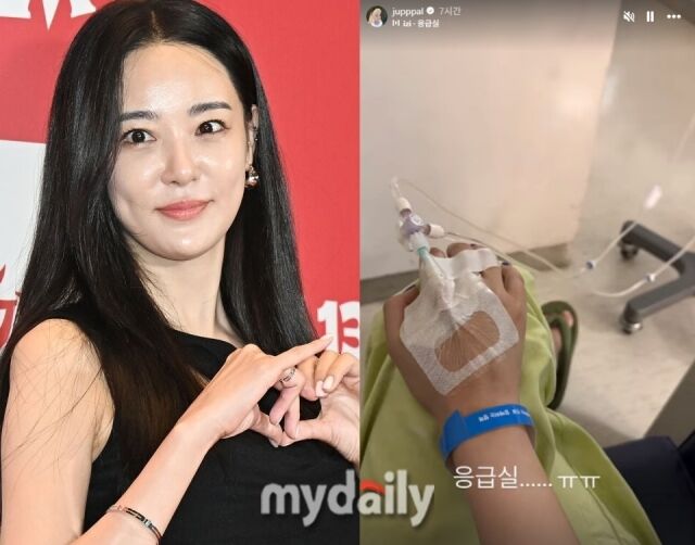 배우 이주연이 응급실에 간 근황을 전했다. / 마이데일리 및 이주연 소셜미디어