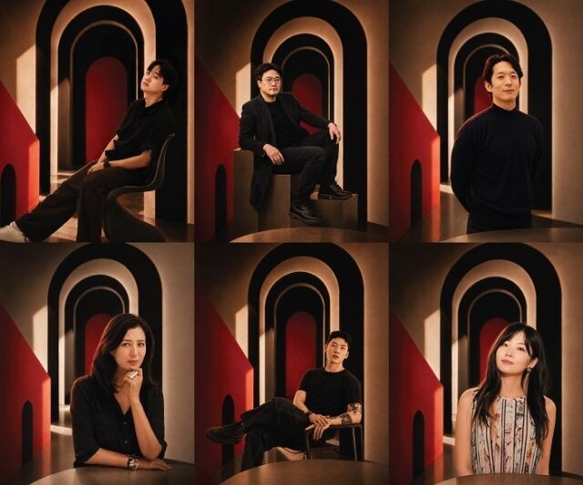 Lee.K, 류종대, 민준홍, 한윤정, 이후신, 이수미 작가(왼쪽 위부터 시계방향) / 볼드페이지
