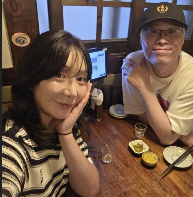 허안나(왼쪽), 오경주 부부/소셜미디어