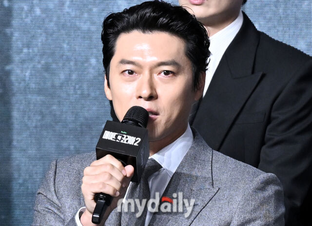 배우 현빈이 2일 오전 서울 여의도 콘래드호텔에서 진행된 디즈니플러스 '메이드 인 코리아 시즌2' 제작발표회에 이야기를 하고 있다. / 송일섭 기자 andlyu@mydaily.co.kr