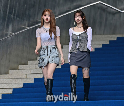 [MD포토] 힛지스 서희&middot;혜린 '나란히 선 인형'