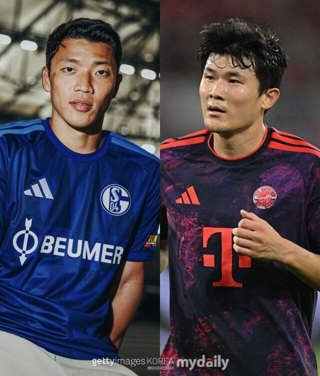 샬케와 바이에른 뮌헨은 6일 오전 1시 30분 노르트라인베스트팔렌주 겔젠키르헨의 펠틴스 아레나에서 2026-27시즌 독일 분데스리가 2라운드 경기를 갖는다. 황희찬(샬케)과 김민재(뮌헨)의 맞대결이 예상된다./게티이미지코리아