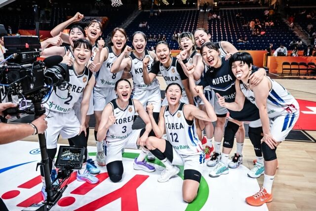 한국 여자농구 대표팀이 나이지리아를 꺾었다./FIBA 제공