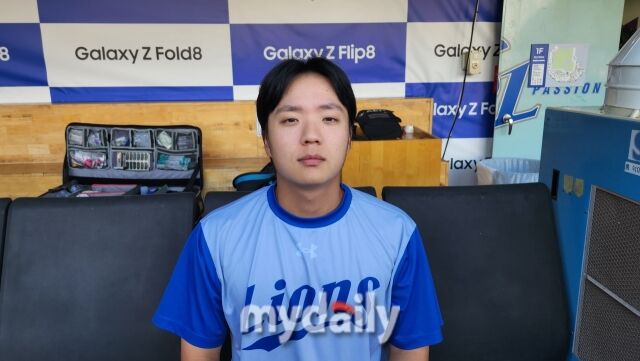 김현준이 9월 8일 대구 삼성 라이온즈파크에서 인터뷰를 하고 있다./대구=김경현 기자