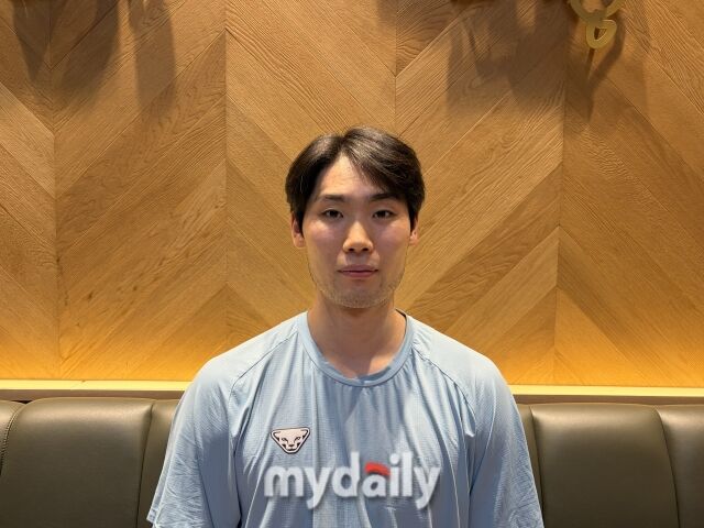 우리카드 김동민이 최근 기자와 만나 인터뷰를 가졌다./이정원 기자