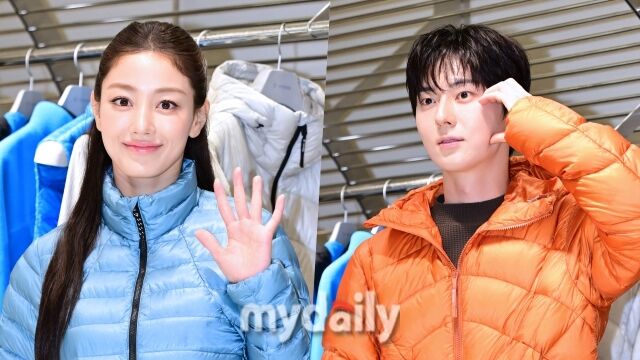지효, 황민현./한혁승 기자(hanfoto@mydaily.co.kr)