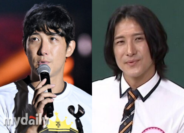 황재균이 은퇴식에서 확 달라진 모습으로 팬들과 만났다. / 마이데일리, MBC '아는 형님' 