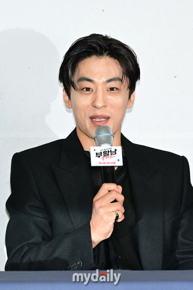2026년 9월 16일 오후 서울 송파구 롯데시네마 월드타워에서 진행된 '부활남: 더 레드' 언론시사회에서 구교환이 취재진의 질문에 답하고 있다. / 곽경훈 기자 