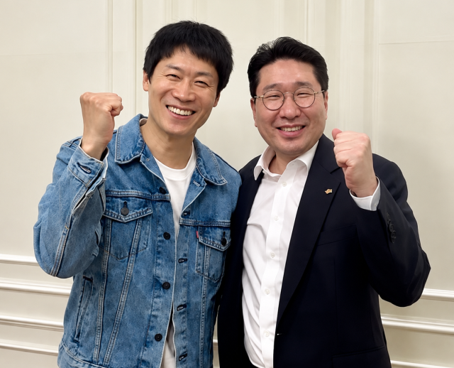 진선규, 이상현 회장./대한사이클연맹