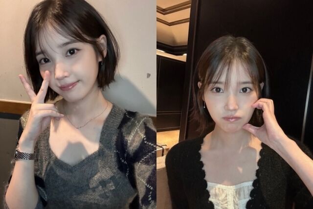 가수 겸 배우 아이유가 동안 미모를 자랑했다. / 아이유 공식 소셜미디어 갈무리