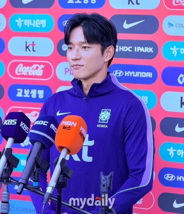 로베르토 모레노 임시 감독이 지휘하는 대한민국 축구대표팀에 승선한 정승원이 21일 충청남도 천안에 위치한 코리아풋볼파크에서 취재진과 인터뷰를 진행했다./코리아풋볼파크=최병진 기자