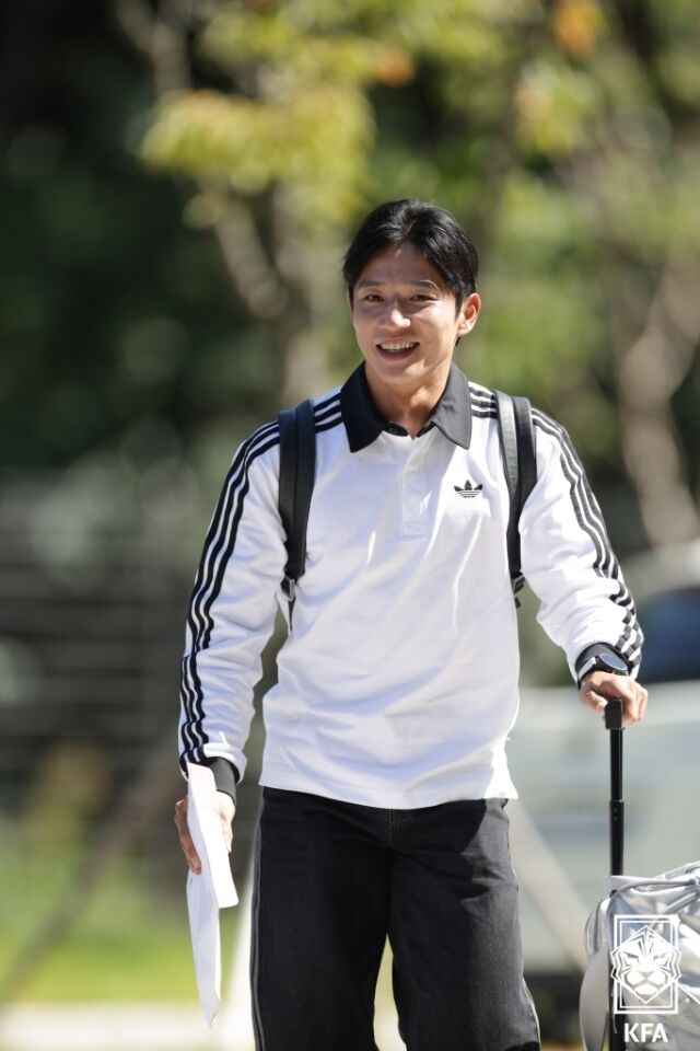 로베르토 모레노 임시 감독이 지휘하는 대한민국 축구대표팀에 승선한 오세훈이 21일 충청남도 천안에 위치한 코리아풋볼파크에 소집됐다./대한축구협회 제공