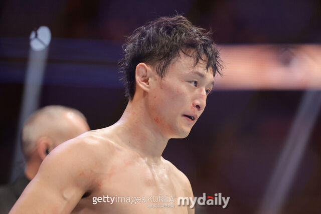 최두호가 20일 핏불에게 지면서 UFC 페더급 랭킹 재진입에 실패했다. 2024년 12월 UFC 310에 출전한 최두호. /게티이미지코리아